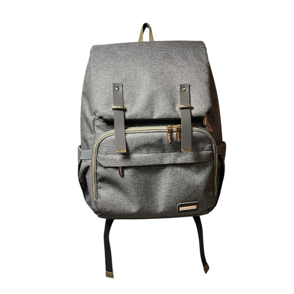 Ruvalino Diaper Backpack - Unisex Neutral Gray - Picture 1 of 15